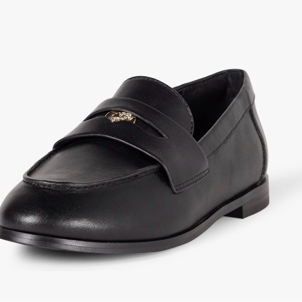 The Drop Black Loafers with Gold Accent Sz 9.5. **NEW**